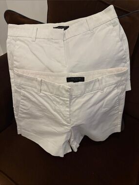 Ann Taylor White city Tailored Shorts